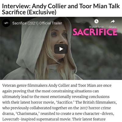 Interview: Andy Collier and Toor Mian Talk Sacrifice (Exclusive)